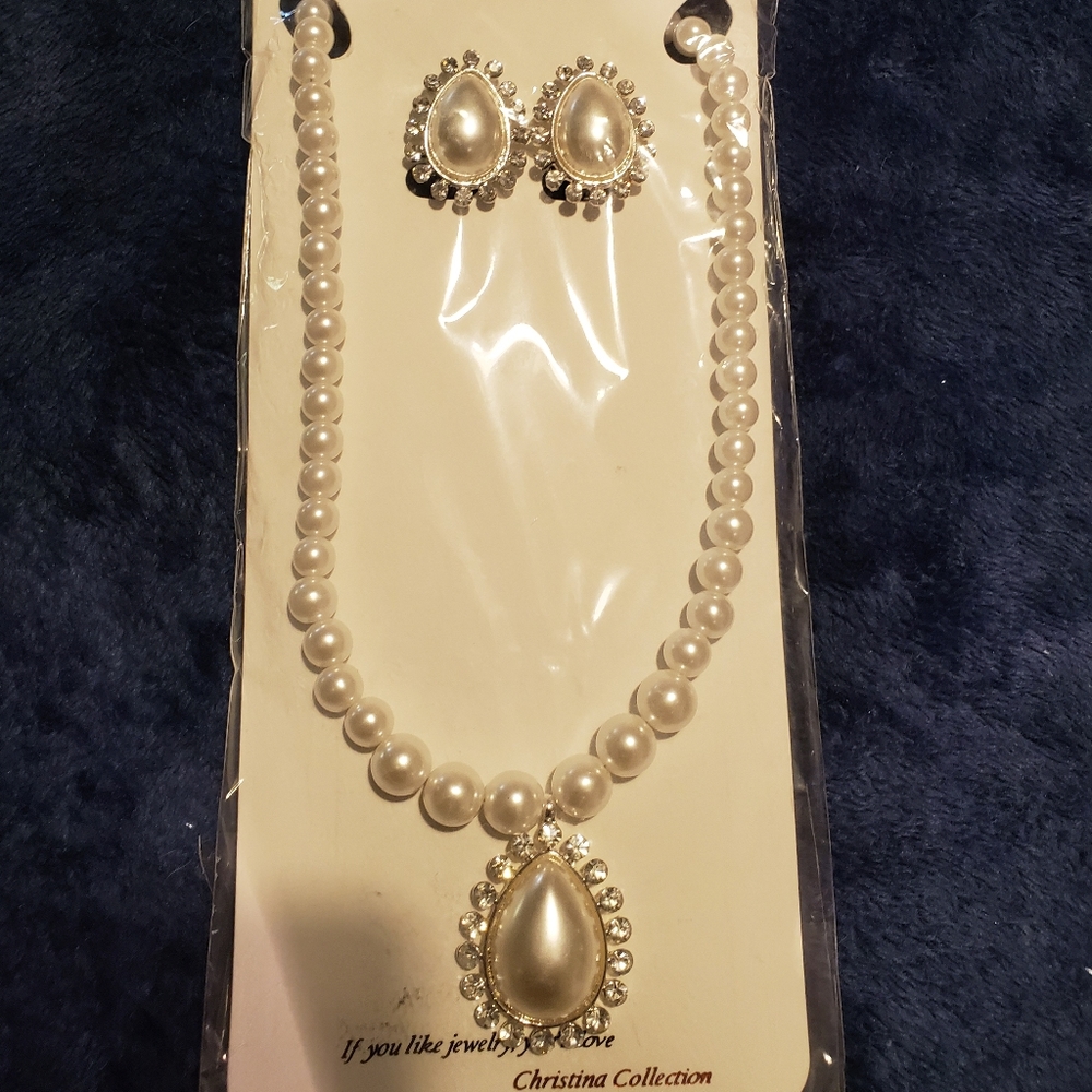 Christina Collection Faux Pearl Set
